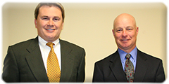 Commissioner James Comer (left) pictured with new deputy state veterinarian, Dr. Bradley A. Keough, (right)