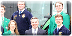 Commissioner Quarles and state 4-H and FFA officers