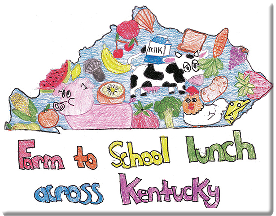 Katrina Powell's winning entry in the Farm to School Art Contest