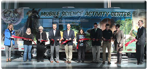 Mobile Science Activity Center ribbon cutting