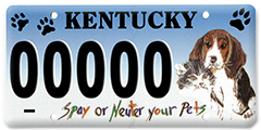 Kentucky spay-neuter license plate