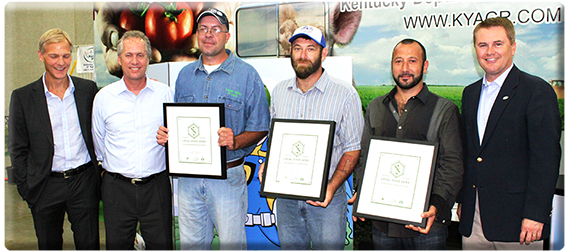 Commissioner Comer and Greg Fischer honor Kentucky's Local Food Heroes