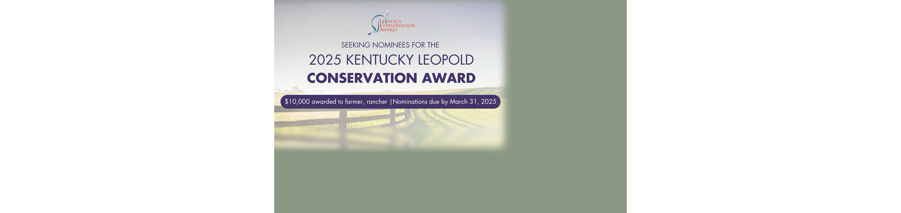 Nominees sought for Leopold Conservation award