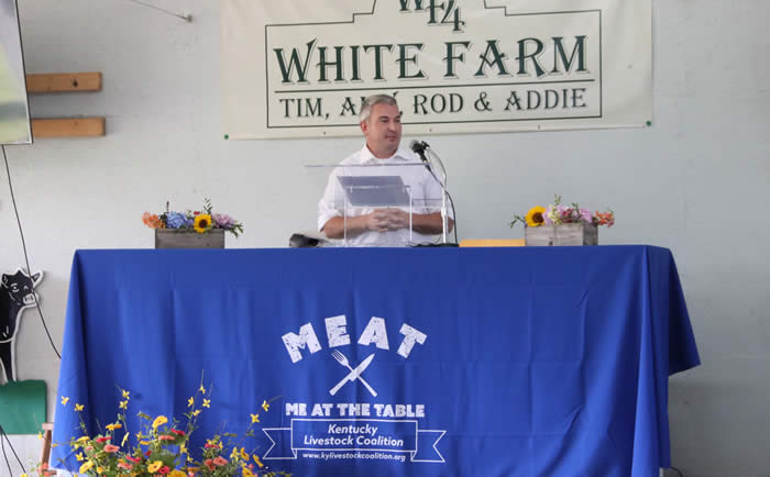 Commissioner Quarles joins farm families to launch #MeatMeAtTheTable campaign.