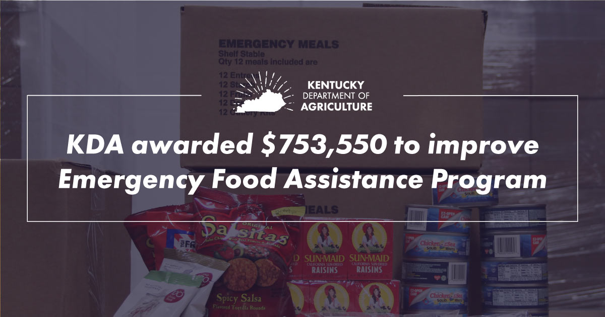 Emergency Food Assistance program funding